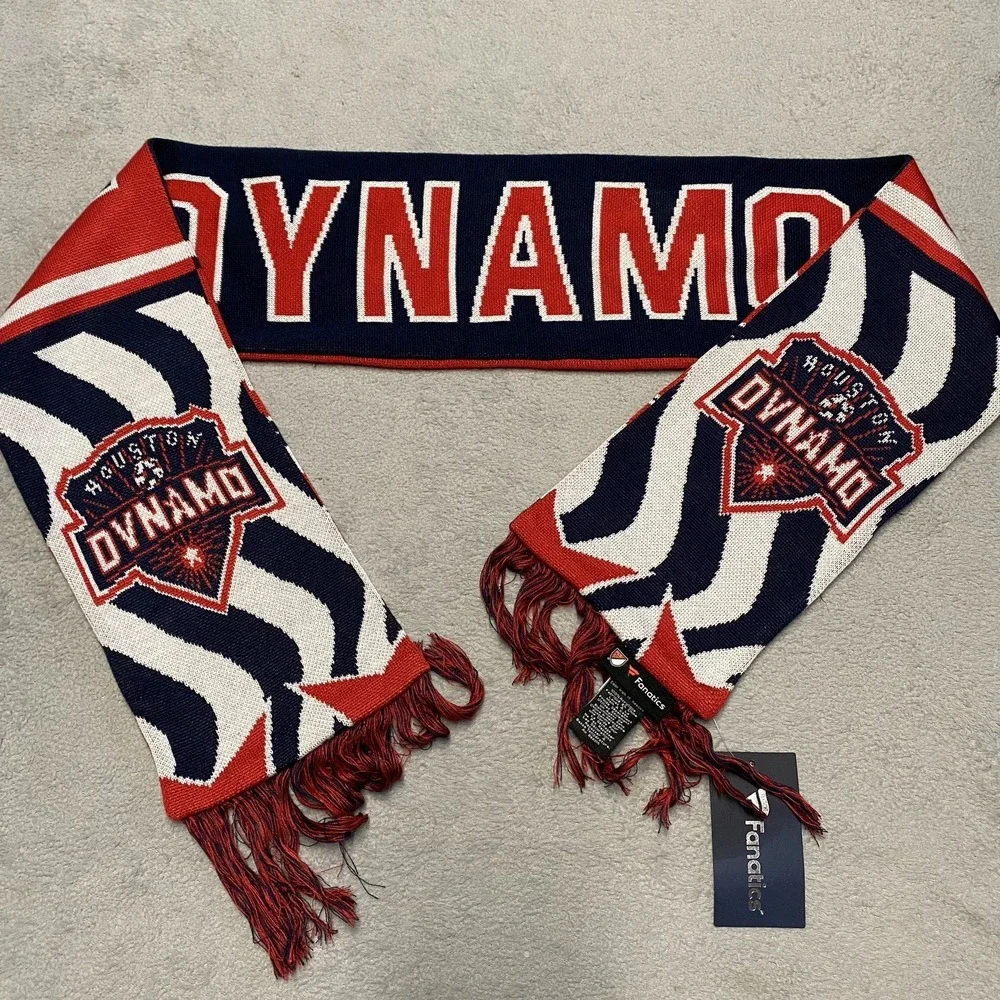 MLS Fanatics Houston Dynamo Supporter Scarf MLS Fringe Game Day NEW